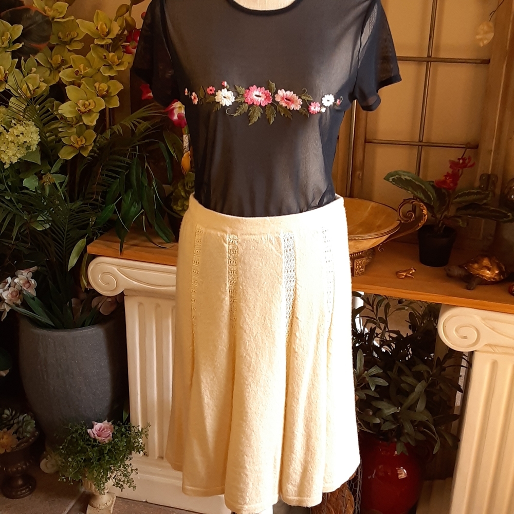 VIOLA Wool Blend Mini Skirt Size Small